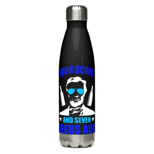 Abe Lincoln Beer Black Tumbler Bottle