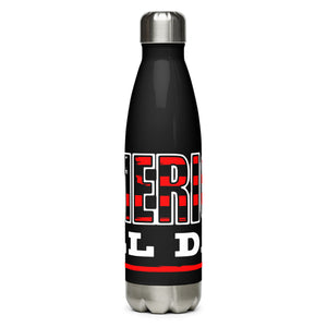 America All Day Black Tumbler Bottle