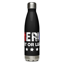 Load image into Gallery viewer, America Love it or Leave it Black Tumbler Bottle
