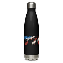 Load image into Gallery viewer, American Flag 1776 Black Tumbler Bottle