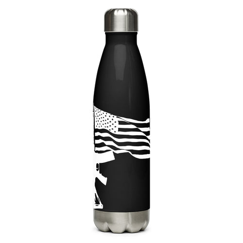 AR15 Flag Pole Black Tumbler Bottle