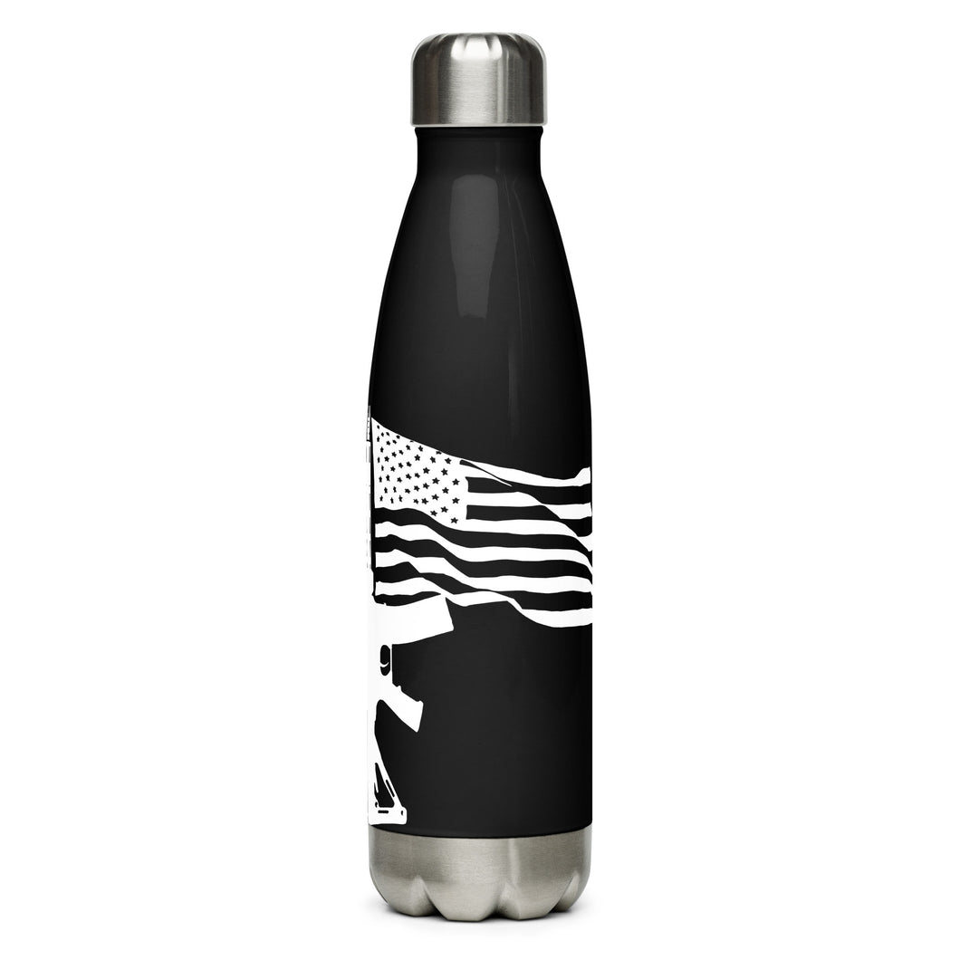 AR15 Flag Pole Black Tumbler Bottle