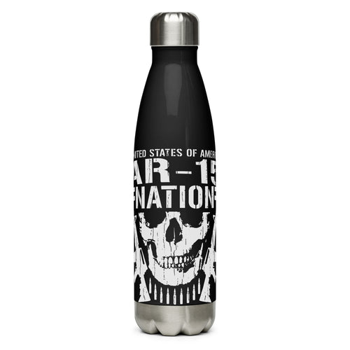AR15 Nation Black Tumbler Bottle