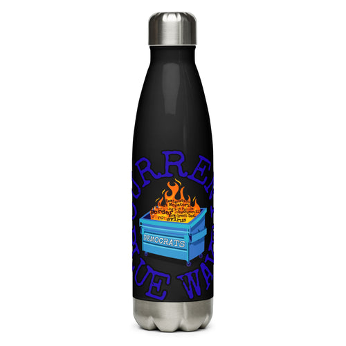 Democrat Dumpster Fire Black Tumbler Bottle