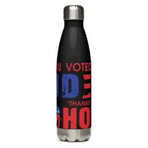 If You Voted for Biden Black Tumbler Bottle