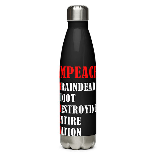 Impeach B.I.D.E.N. Black Tumbler Bottle