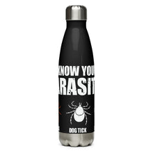 Load image into Gallery viewer, Know Your Parasites Black Tumbler Bottle