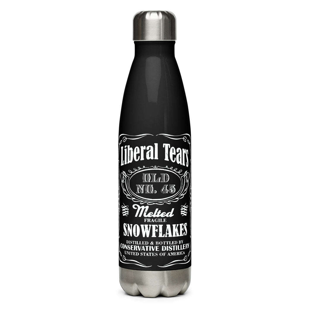 Liberal Tears Whiskey Black Tumbler Bottle