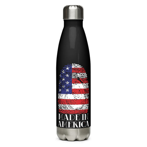 Made in America Black Tumbler Bottle