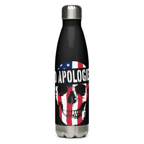 No Apologies Black Tumbler Bottle