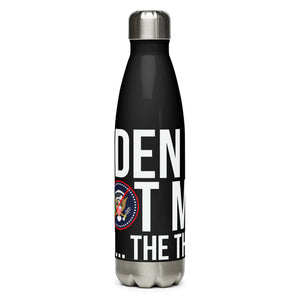 Not My President Black Tumbler Bottle