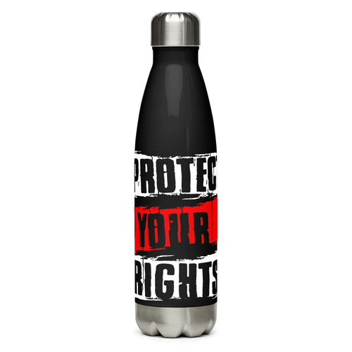 Protect Your Rights Black Tumbler Bottle