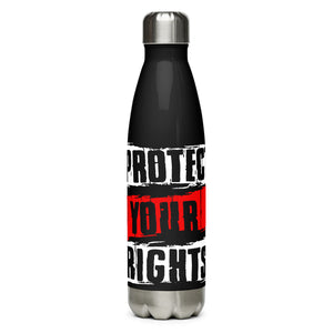 Protect Your Rights Black Tumbler Bottle