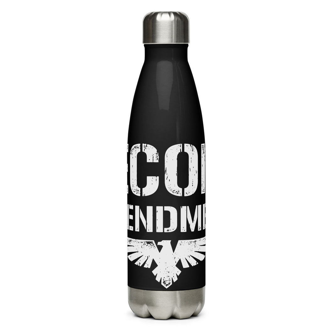 Second Amendment Black Tumbler Bottle