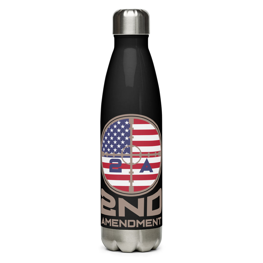 Second Amendment Black Tumbler Bottle