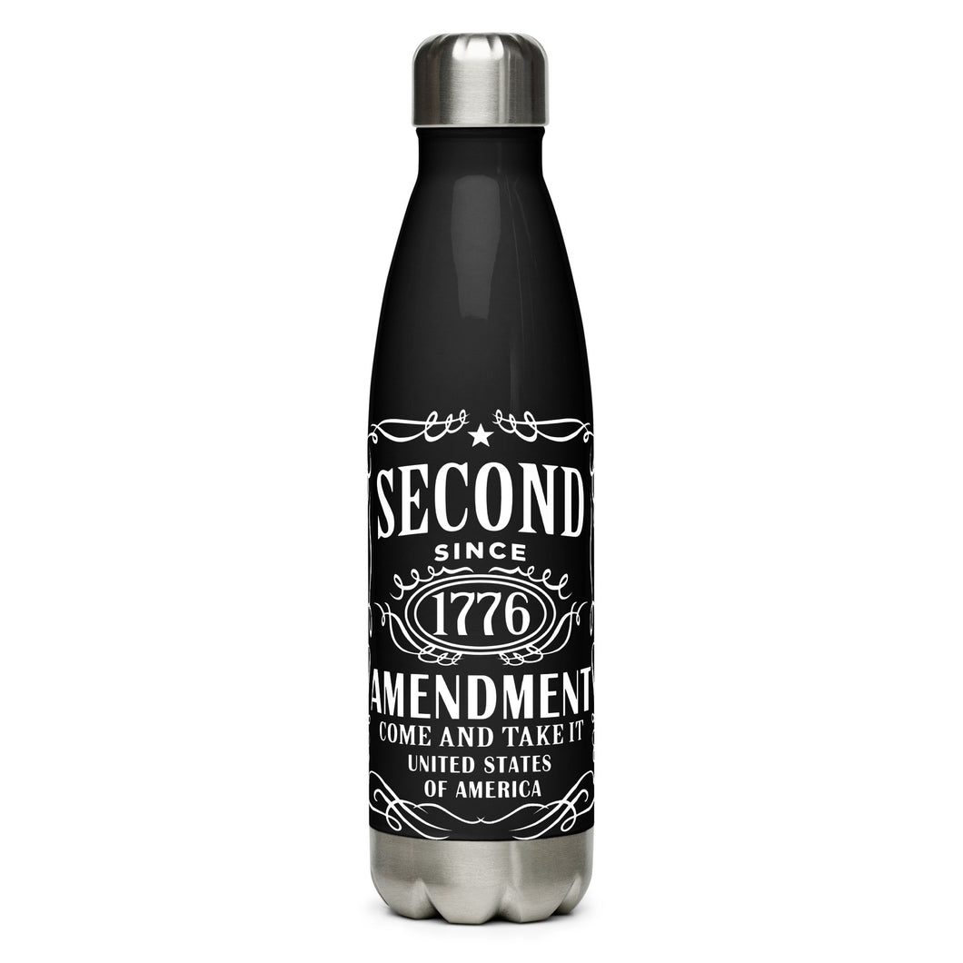 Second Amendment Whiskey Black Tumbler Bottle