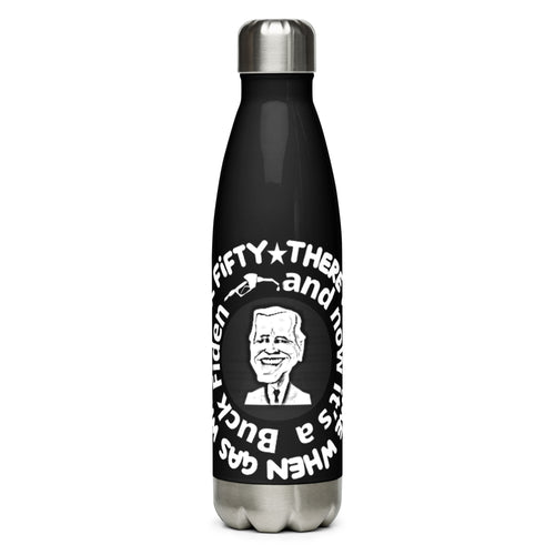 There Once Was a Time Black Tumbler Bottle