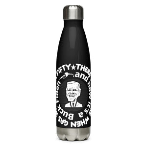 There Once Was a Time Black Tumbler Bottle