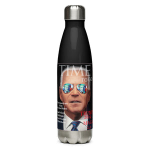 Time To Go Black Tumbler Bottle