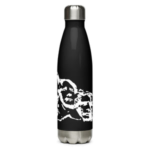 White Mount Rushmore Black Tumbler Bottle