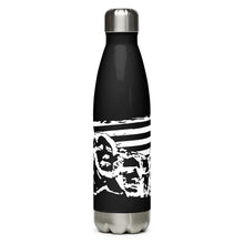 Load image into Gallery viewer, White Mount Rushmore with Flag Black Tumbler Bottle