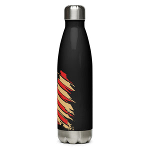 1776 Distressed Flag Black Tumbler Bottle