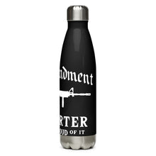 Load image into Gallery viewer, 2nd Amendment Supporter Black Tumbler Bottle