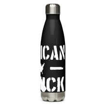 Load image into Gallery viewer, American as F*** Black Tumbler Bottle