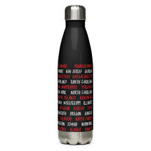 Load image into Gallery viewer, American Flag States Black Tumbler Bottle