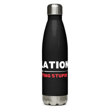 Load image into Gallery viewer, BidenFlation Black Tumbler Bottle