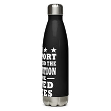 Load image into Gallery viewer, I Support and Defend The Constitution Black Tumbler Bottle