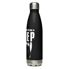 Load image into Gallery viewer, I Wasn&#39;t Born to be a Sheep Black Tumbler Bottle