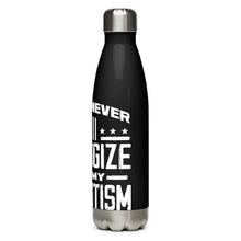 Load image into Gallery viewer, I Will NEVER Apologize Black Tumbler Bottle