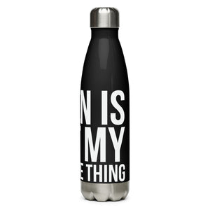 Not My President Black Tumbler Bottle