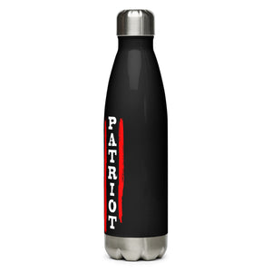 Patriot American Flag Black Tumbler Bottle