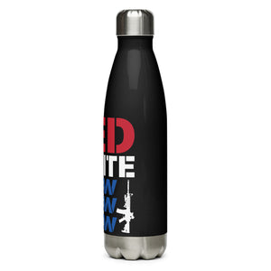 Red White and Pew Black Tumbler Bottle