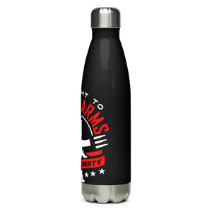 The Right to Bear Arms Freedom Liberty Black Tumbler Bottle