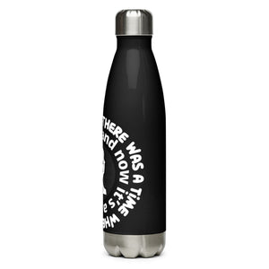 There Once Was a Time Black Tumbler Bottle