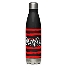 Load image into Gallery viewer, U.S.A. Flag We The People Black Tumbler Bottle