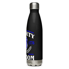 Load image into Gallery viewer, U.S.A. Liberty Freedom Black Tumbler Bottle