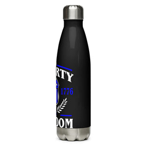 U.S.A. Liberty Freedom Black Tumbler Bottle