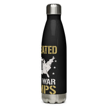 Load image into Gallery viewer, Undefeated World War Champs Black Tumbler Bottle