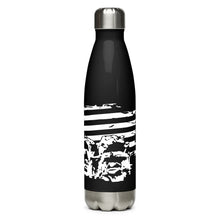 Load image into Gallery viewer, White Mount Rushmore with Flag Black Tumbler Bottle