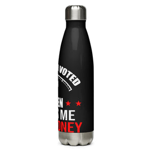 Whoever Voted for Biden Black Tumbler Bottle