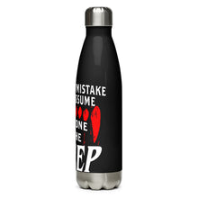 Load image into Gallery viewer, Your First Mistake Black Tumbler Bottle