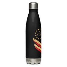 Load image into Gallery viewer, 1776 Distressed Flag Black Tumbler Bottle