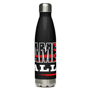 America All Day Black Tumbler Bottle