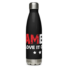 Load image into Gallery viewer, America Love it or Leave it Black Tumbler Bottle