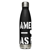 Load image into Gallery viewer, American as F*** Black Tumbler Bottle