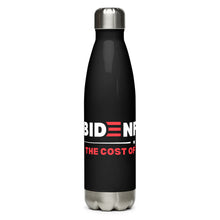 Load image into Gallery viewer, BidenFlation Black Tumbler Bottle